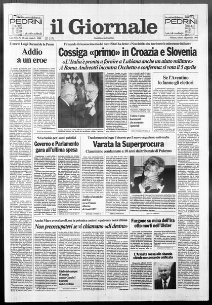 Il giornale : quotidiano del mattino